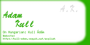 adam kull business card